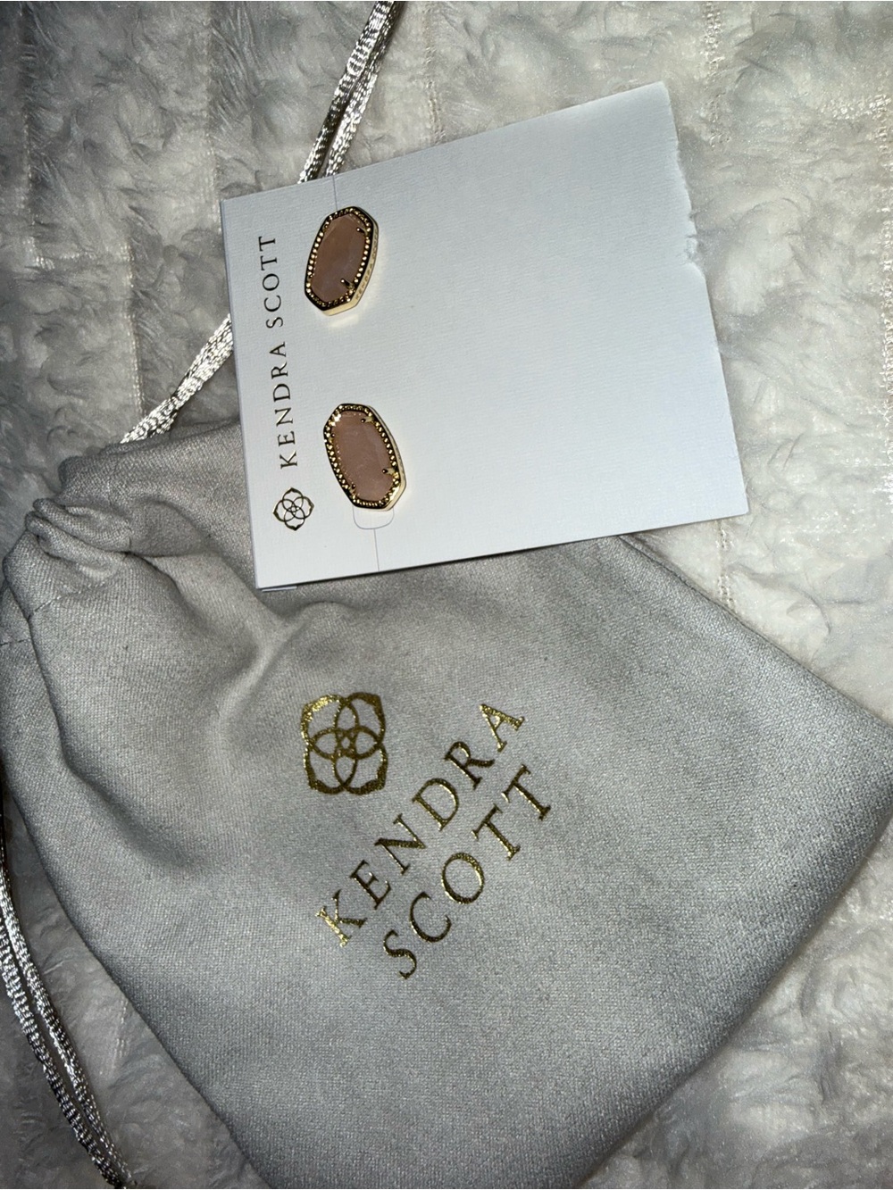 Kendra Scott Gold Pink Danielle Stud Earrings